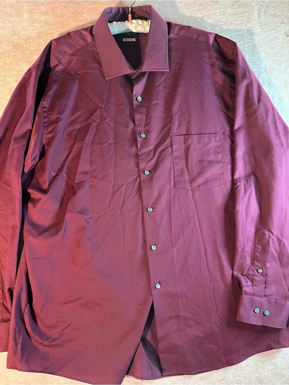 Van Heusen Flex Long Sleeve Dress Shirt - Burgundy